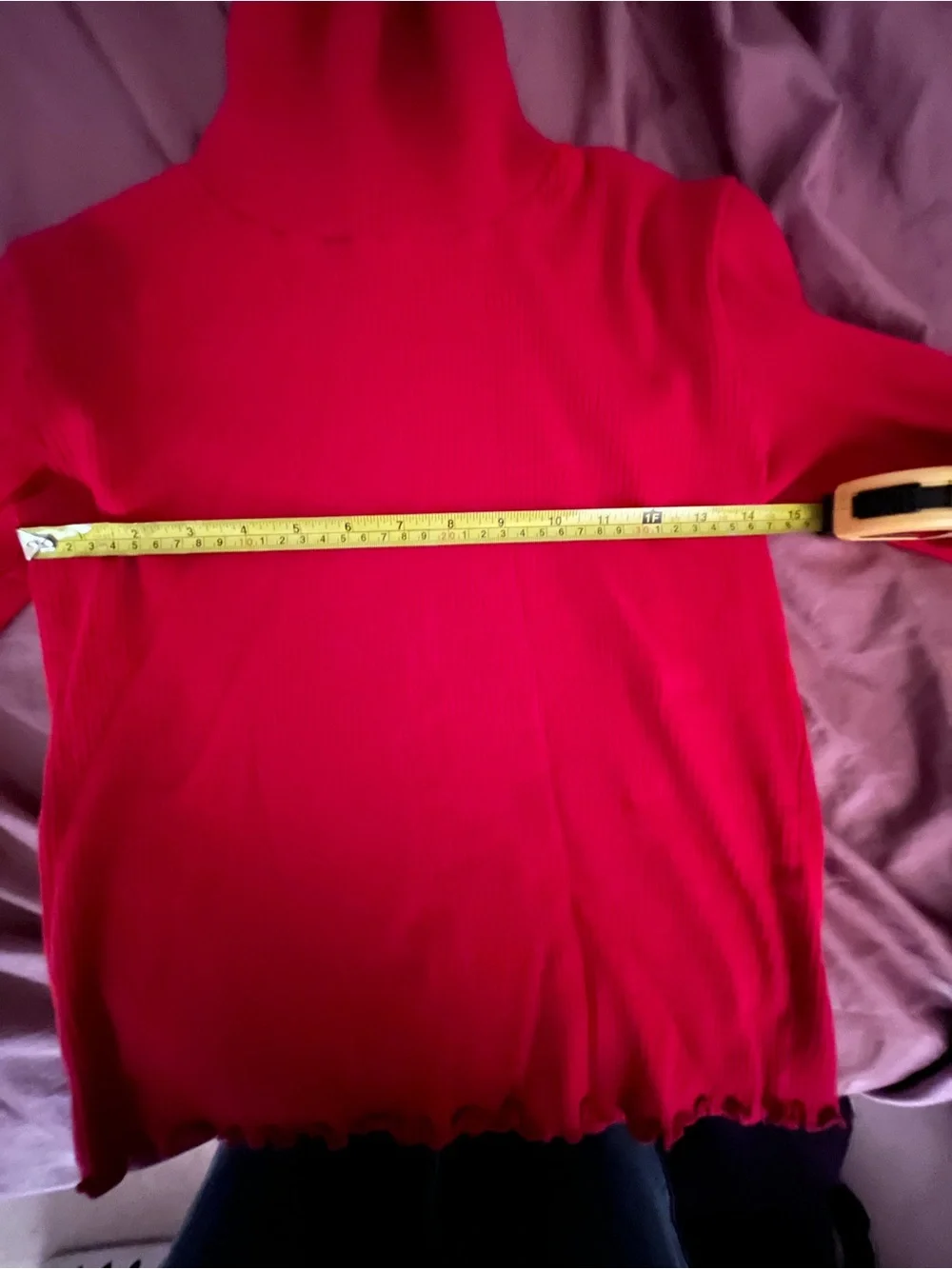 Girls XXL Red Turtleneck Long Sleeve Shirt